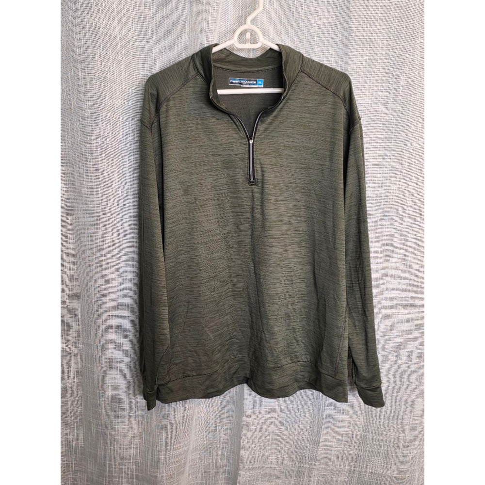 Men's Roundtree & Yorke Pullover XL Green Long Sleeve